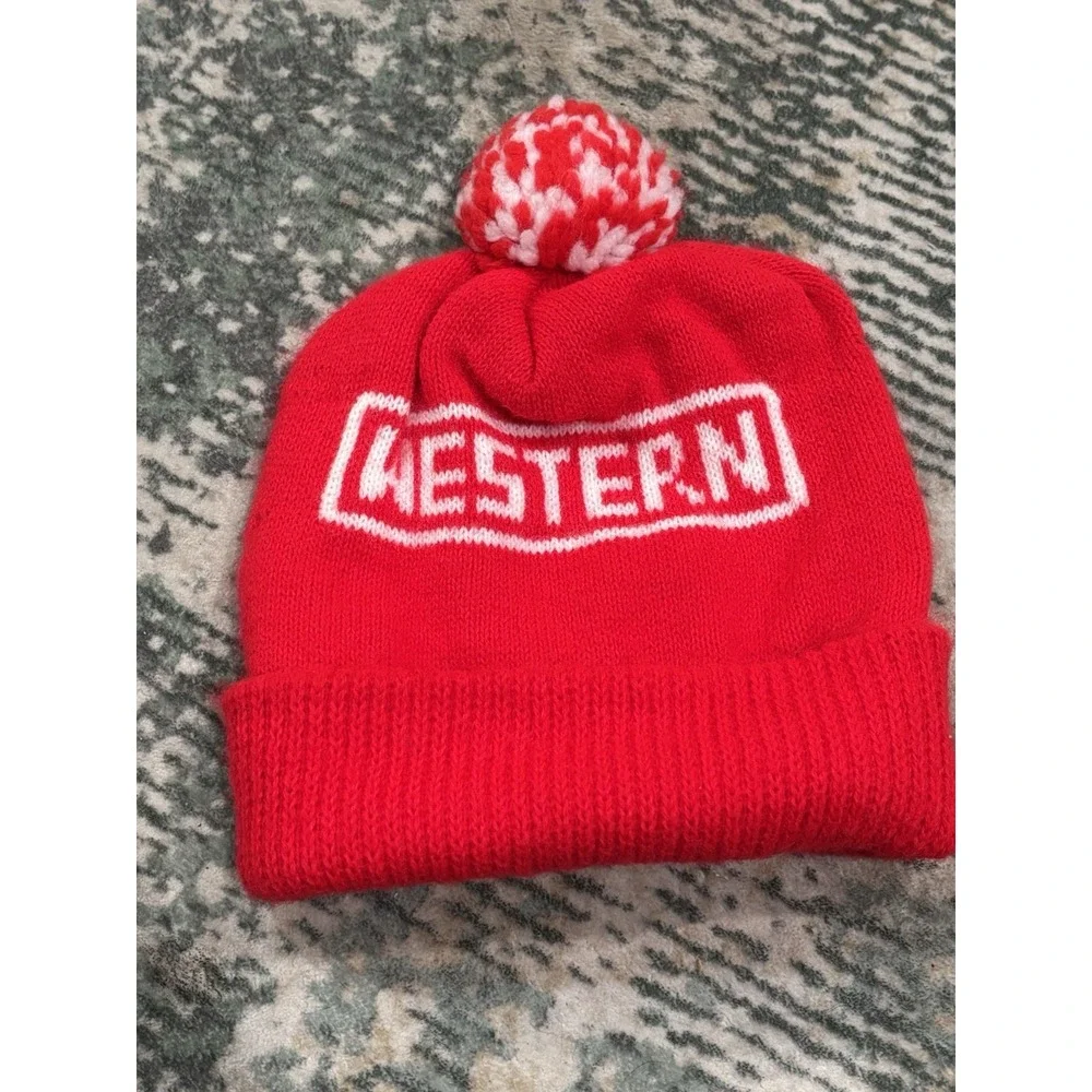 WESTERN SNOWPLOWS Knit Beanie Stocking Ski Skull Winter‎ Hat